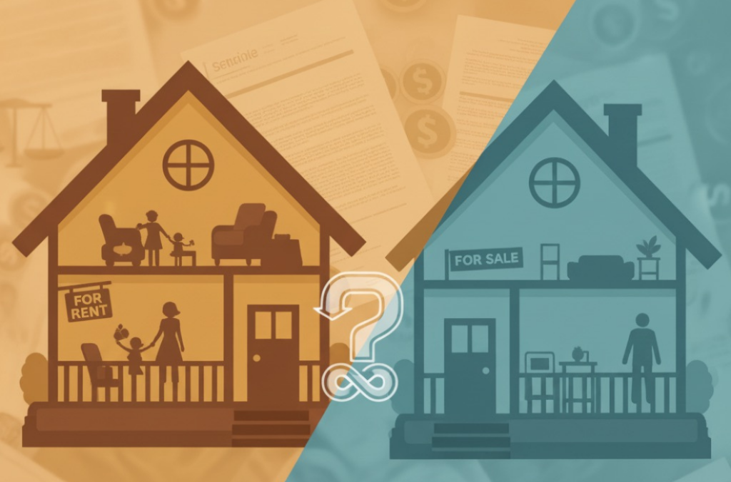 si può vendere una casa in affitto?
